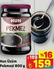 HUN ÜZÜM PEKMEZİ 800 G HUN ÜZÜM PEKMEZİ 800 G